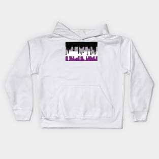 Dripping Asexual Pride Kids Hoodie